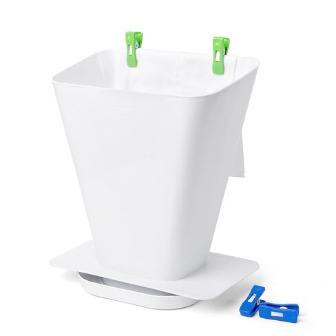 TinyTide RinseBuddy Cloth Diaper Spray Shield for Toilet – Helps Contain Splatter, Spray, Splash and Debris During Rinsing of Cloth Diapers, Shoes, Clothing in Hands-Free Bucket in Kuwait