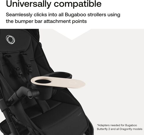 Bugaboo Butterfly 2 Tray and Adapter, Easy Attachment for Stroller and Snack Tray in Kuwait