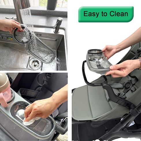 Stroller Snack Tray ONLY Compatible with Bugaboo Butterfly 2 Stroller - BPA-Free Tray - Folding with Stroller - Easy Access- Easy Clean (Not for Butterfly 1) in Kuwait
