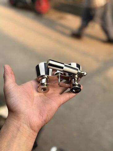 Vintage Style Opera Glasses with Handle – Compact Folding Theater Binoculars – Metal Body – Classic Handheld Viewing Glasses – Decorative Collectible Gift in Kuwait