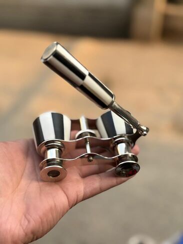 Vintage Style Opera Glasses with Handle – Compact Folding Theater Binoculars – Metal Body – Classic Handheld Viewing Glasses – Decorative Collectible Gift in Kuwait