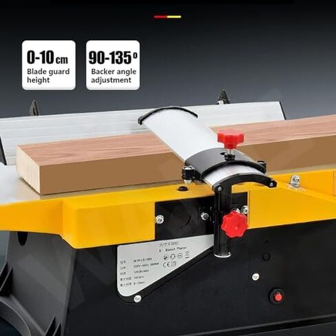 Electric Woodworking Planer, 1800W Power, 12000 RPM Speed, Adjustable Depth for Smooth Wood Cutting and Finishing in Kuwait