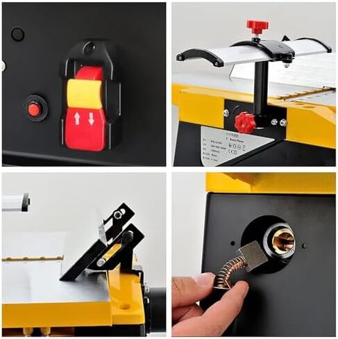Electric Woodworking Planer, 1800W Power, 12000 RPM Speed, Adjustable Depth for Smooth Wood Cutting and Finishing in Kuwait