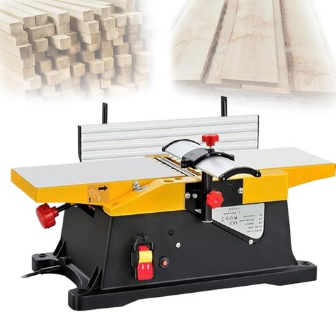 Electric Wood Jointer Planer, 1800W with Aluminum Table, 3mm Cutting Depth for Precision Woodworking in DIY and Small Workshops in Kuwait