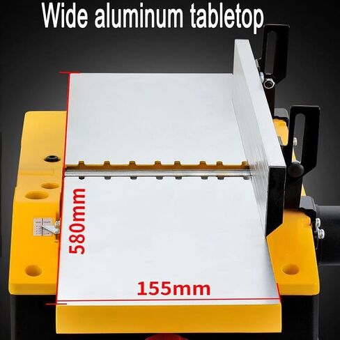 Electric Wood Jointer Planer, 1800W with Aluminum Table, 3mm Cutting Depth for Precision Woodworking in DIY and Small Workshops in Kuwait