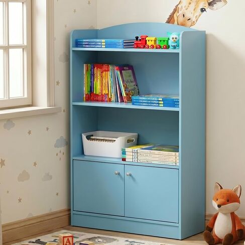 3-Tier S-Shape Bookcase with Open Shelf, Geometric Bookshelf, Book Shelf for Organization and Storage, 11.8 x 23.6 x 37.3, for Living Reoom, Bedroom, Home Office, Espresso in Kuwait