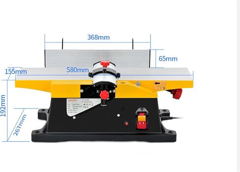 1800W Benchtop Planer, Multifunctional Desktop Woodworking Planer, Speed: 12000r/min,Workbench 580x155 Mm, for Wood in Kuwait