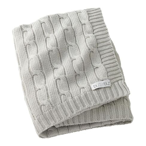 Sparrow Sweater Knit Blanket 100% cotton Baby Nursery, 30*40 Inch | GOTS Certified Organic Cotton Receiving Blanket for Newborn, Made to Match Nursery Collection, Baby Registry Gift in Kuwait