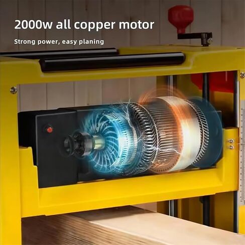 Electric Woodworking Planer with Adjustable Cutting Depth, High Speed for Precision Wood Cutting in Kuwait