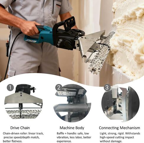 19.7Inch Foam Planer Open Cell Foam Planer Spray Foam Insulation Cutting Removal Tool for Polyurethane Sprayer Machine 110V 1800W in Kuwait