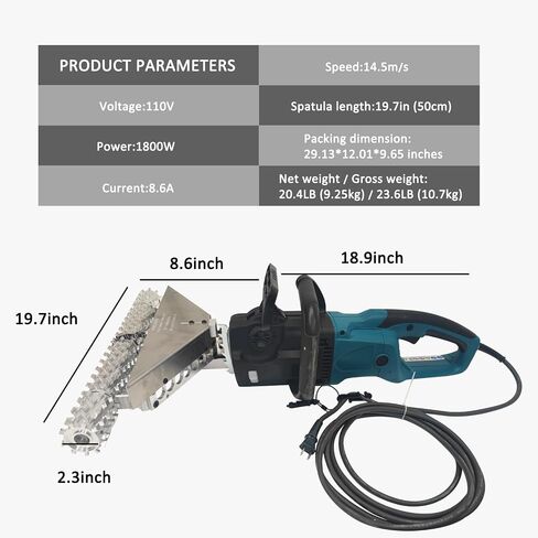 19.7Inch Foam Planer Open Cell Foam Planer Spray Foam Insulation Cutting Removal Tool for Polyurethane Sprayer Machine 110V 1800W in Kuwait