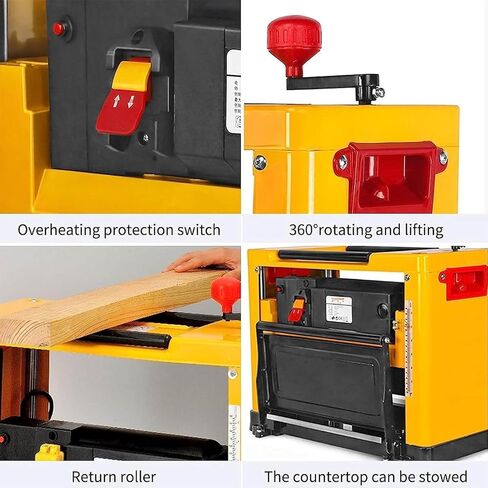 8000R/min Desktop Electric Woodworking Planer, Multifunctional Jointers Woodworking,Width: 330mm,for Wood and Bamboo in Kuwait