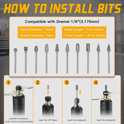 Cordless Die Grinder Compatible with Dewalt 20V Battery(Battery Not Included), Max 25000RPM, 1/4" Collet Variable Speed Battery Powered Rotary Grinder, Portable Rotary Tool for Metal Wood Grind Sand in Kuwait
