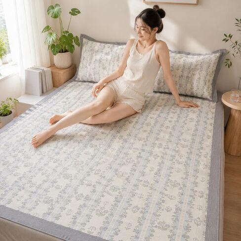 Children Cooling Bedding Ice Sleeping Mattress Washable Bed Mat Single Layer Breathable Surface Suitable for Dorm Rooms Kids Bedroom Family in Kuwait