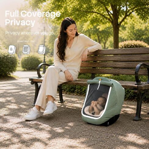 Baby Car Seat Cover, Baby Carseat Cover for Newborn, Muslin Baby Carrier Cover, Breathable Cotton Cover in Kuwait