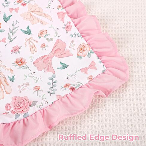 Baby Car Seat Cover, Soft Minky Warm Winter Car Seat Canopy with a Bow for Infants & Toddlers, Opening with Adjustable Strap, Breathable Nursing Cover & Stroller Blanket, Pink in Kuwait