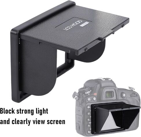 XUMIUZIY Camera LCD Sun Shade, 3.2in Professional Optical Viewfinder Hood with Magnetic Fast Release Structure in Kuwait