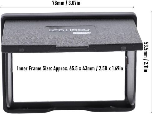 XUMIUZIY Camera LCD Sun Shade, 3.2in Professional Optical Viewfinder Hood with Magnetic Fast Release Structure in Kuwait