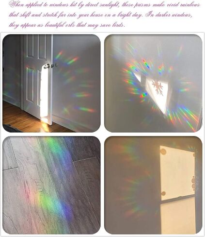 36 pcs of Circular Anti Bird Collision Window Stickers, Rainbow Stickers, Window Stickers, Bird and Window Protection Stickers, Glass Door Safety Stickers in Kuwait