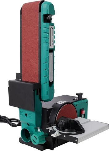 4" x 36" Belt Sander 6" Disc Sander Adjustable Belt Tilt Steel Construction for Woodworking Metalworking Plastic Fabrication Compact Bench 120V/60Hz Top Sanding Tool Green in Kuwait