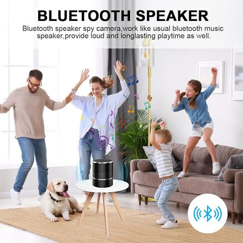 Indoor Security Camera in Bluetooth Speaker, 240° Viewing Angle,1080p Full HD WiFi Camera,Wireless Dome Cams Phone App,Motion Activated for Home Offices Store(2.4G /5G) in Kuwait