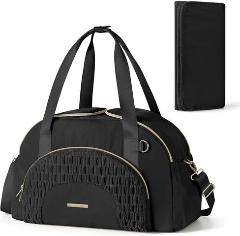 Marscamd Diaper Bag Tote with Changing Pad, Large Crossbody Diaper Bags for Travel with Dual Inner Compartments, Mommy Bag in Kuwait