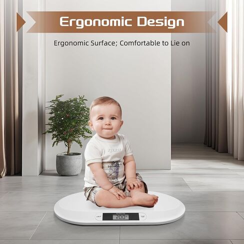 Digital Baby Scale, Infant Weighing Scale, Multi-Function Weighing Scale for Newborn Toddlers & Pets (Cats/Dogs) - Up to 44 Lbs, 0.4oz Accuracy LCD Display in Kuwait