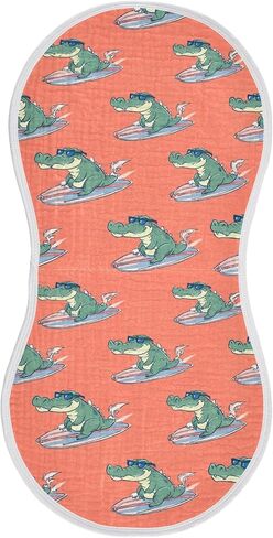 Dachshund Baby Burp Cloths Muslin Burping Cloths Absorbent Soft Unisex Burping Rags for Newborn 2 Pack in Kuwait