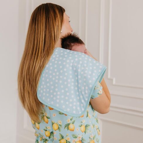 Copper Pearl Premium Baby Burp Cloths - 3-Pack Large Cotton Burp Cloths, Extra Soft Spit Up Rags with 3 Absorbent Layers, Perfect for Baby Boy and Baby Girl Gifts (21" x 10" Size, Melody Set) in Kuwait