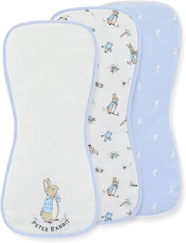 Peter Rabbit Burp Cloths 3 Pack Soft Absorbent 20" x 10" Leakproof Burping Rags for Newborn and Infants in Kuwait