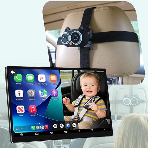 OTTOCAST Baby Car Camera with Wireless CarPlay Adapter | Uses your car’s built-in screen, no extra monitor needed Monitor Baby While Driving in Kuwait