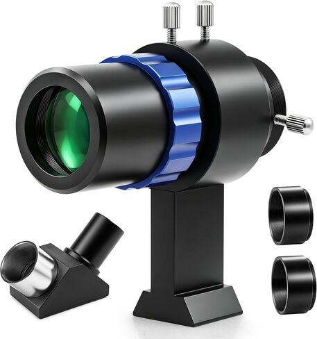 Astromania Finder Scope 6x30 Straight-Through Correct Image Finderscope | Upright & Non-Reversed Image,Wide Field of View with Crosshairs,Multi-Coated Lense,Screws for Easy Adjustment,Optical Finder in Kuwait