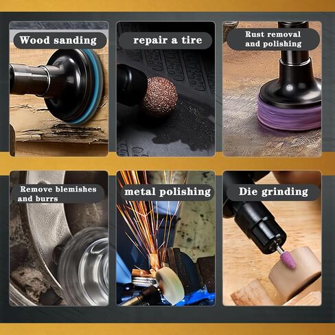 Air Angle Die Grinder,1/4 pneumatic Right Angle Die Grinder, 20000 RPM, 90 degree pneumatic rotation, For grinding, cutting, polishing, weld repair, and deburring, including 1/4 &1/8Collets Included in Kuwait