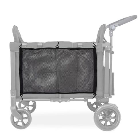 J.L. Childress Universal Stroller Wagon Netting - Mesh Stroller Wagon Organizer with Large Storage Pockets, Adjustable Hooks, Baby Accessories & Cargo Storage Attachment, Easy Install in Kuwait