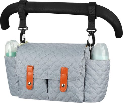 Accmor Universal Stroller Organizer, Stroller Bag with Detachable Shoulder Strap and Magnetic Snap Closure, Stroller Caddy Organizer for Uppababy Baby Jogger Britax BOB Umbrella Stroller in Kuwait