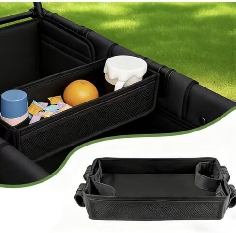 Stroller Snacks Tray for Wonderfold Wagon W2 with Anti-Spill Cup Holders & Mesh Pockets Wagon Accessories Universal for Wonderfold W2 luxe/Elite/Original Eat & Play Tray in Kuwait