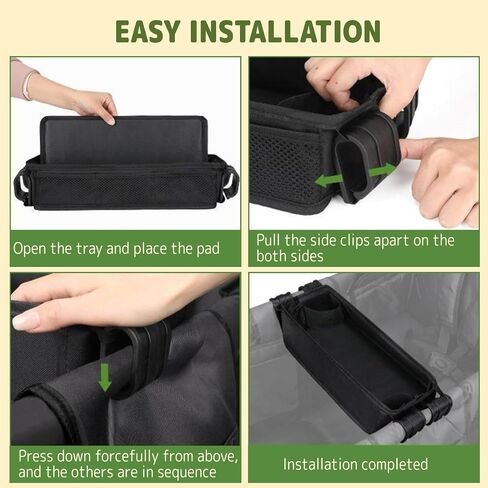 Stroller Snacks Tray for Wonderfold Wagon W2 with Anti-Spill Cup Holders & Mesh Pockets Wagon Accessories Universal for Wonderfold W2 luxe/Elite/Original Eat & Play Tray in Kuwait