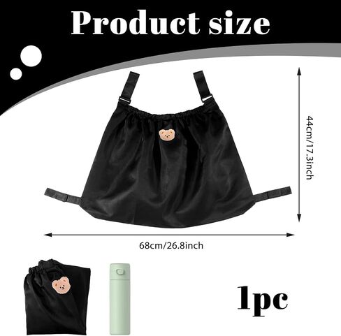 Large Capacity Stroller Organizer Bag, Universal Stroller Organizer, Adjustable Strollers Diaper Bag, for Storing Baby Formula, Bottles, and Other daily Necessities. in Kuwait