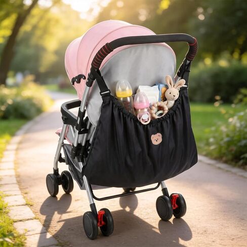 Large Capacity Stroller Organizer Bag, Universal Stroller Organizer, Adjustable Strollers Diaper Bag, for Storing Baby Formula, Bottles, and Other daily Necessities. in Kuwait