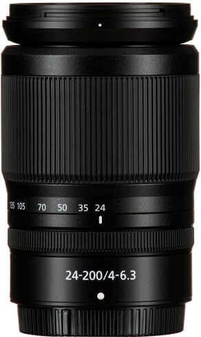 Nikon NIKKOR Z 24-200mm f/4-6.3 VR Telephoto Zoom Lens for Nikon Z Cameras (20092) + 64GB Memory Card + Filter Kit + Backpack + Card Reader + Corel Photo Software + Flex Tripod + More in Kuwait