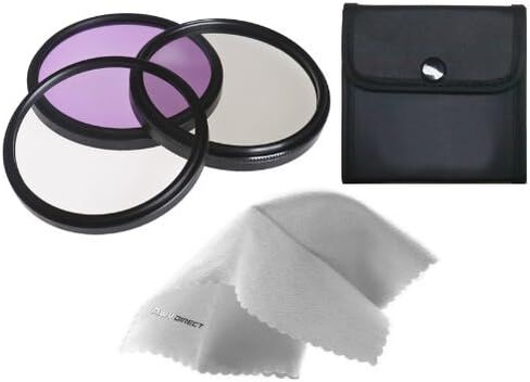 3 Piece Lens Filter Kit (58mm) Compatible with Nikon D3200 (Multi-Coated & Multi-Threaded) in Kuwait