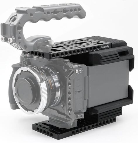 FusionRig New Camera Cage Extension Module Compatible with Nikon ZR,Build-in Voltage Display with 4 D-Tap,Dual USB-C Ports in Kuwait