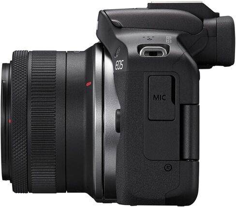 Canon EOS R50 Mirrorless Camera Kit – APS-C RF Camera with 18-45mm Lens, 4K Video, Dual Pixel AF II & Vari-Angle Touchscreen (5811C012) + Shoulder Bag + 128GB Memory Card in Kuwait