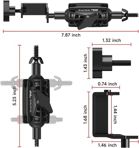 T Post Trail Camera Mount, T-Post Trail Camera Holder with 360° Adjustable Ball Head, Tool-Free 1/4"-20 Game Camera Mounting Bracket for Hunting, Wildlife, Farm Security, 1 Pack in Kuwait