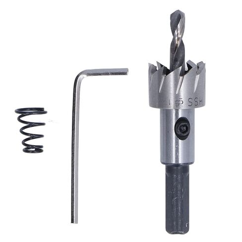 19mm Hole Opener Drill Bit Hole Saw Bit Cutter 3 Flute High Speed Steel for Ceramic Tile Marble Wall Stone with Hex Wrench in Kuwait