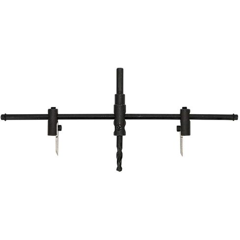YWBL-WH Adjustable Hole Saw, Durable Circle Cutter Hole Bit with 30 to 200mm Cutting Range for Woodworking DIY Alloy Steel Black 1 Set in Kuwait