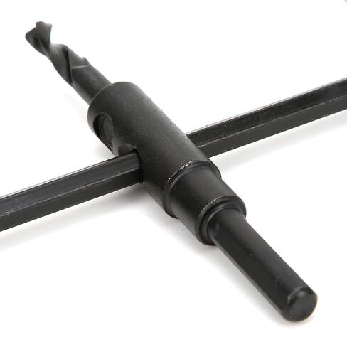 YWBL-WH Adjustable Hole Saw, Durable Circle Cutter Hole Bit with 30 to 200mm Cutting Range for Woodworking DIY Alloy Steel Black 1 Set in Kuwait