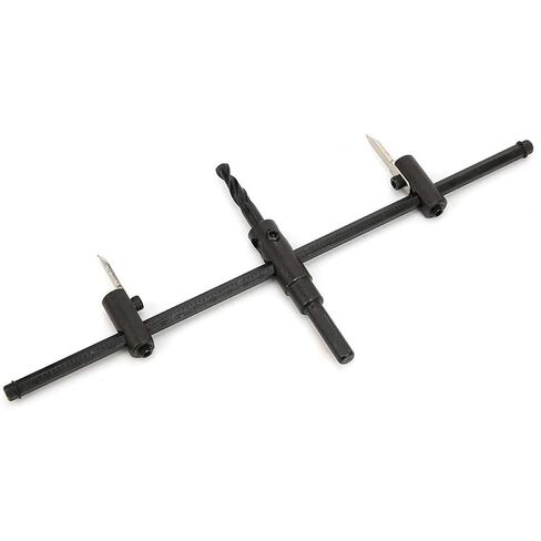 YWBL-WH Adjustable Hole Saw, Durable Circle Cutter Hole Bit with 30 to 200mm Cutting Range for Woodworking DIY Alloy Steel Black 1 Set in Kuwait