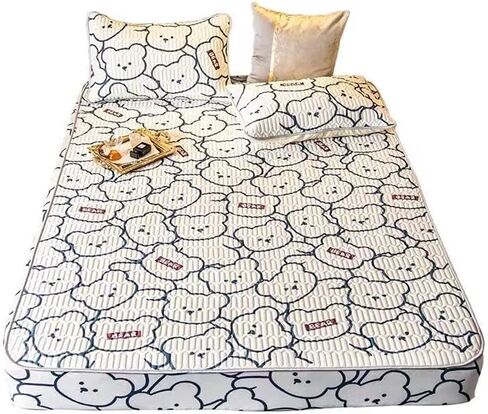 Latex Mat Three-piece Bed Sheet All-Inclusive Ice Soft Household Folding Cartoon(1.8m Bed) in Kuwait