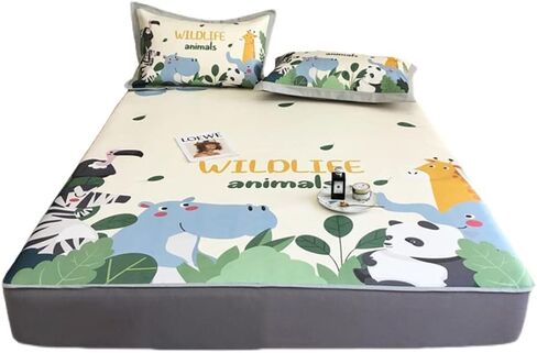 Children's Ice Mat Three-piece Bed Sheet Cartoon Air-Conditioning Soft Can Be Washed and Folded(1.5m Bed) in Kuwait